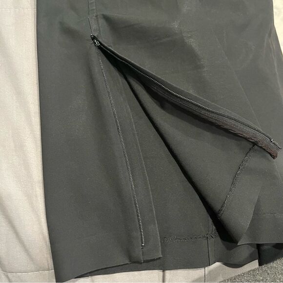 French Connection Black Pencil Skirt With Zipper Slit - Picture 4 of 6